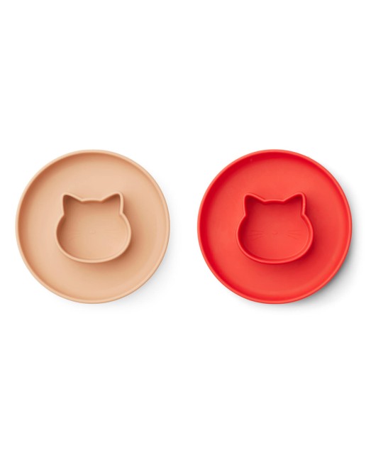 Gordon plate 2-pack  | Cat apple red/tuscany rose mix